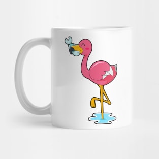 Flamingo with Fish Mug